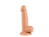 Realistyczne dildo z przyssawką żylasty penis 17 cm